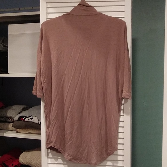 Express drapey mauve 3/4 sleeve top s - Picture 2 of 3